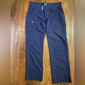 FIGS navy flare scrub pants M